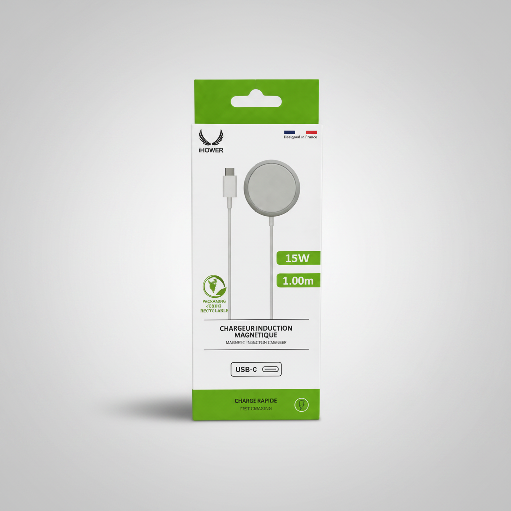 Chargeur Magnétique USB-C pour iPhone – Recharge Rapide
