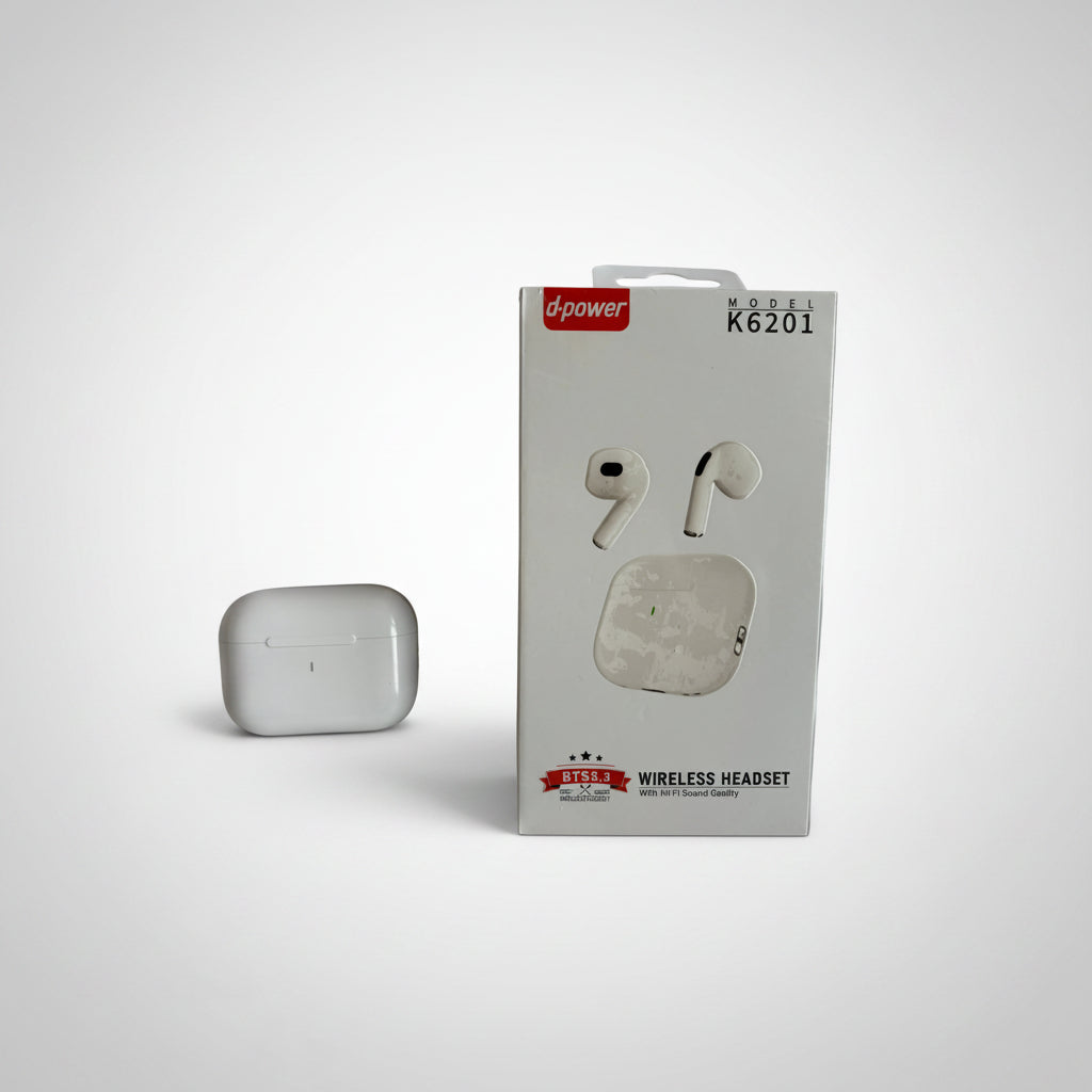 Écouteurs Sans Fil Bluetooth BTS–Style AirPods, Son HD et Boîtier de Recharge