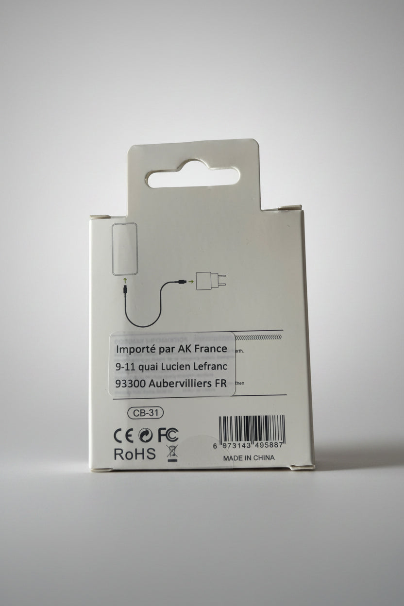 Câble USB-C vers USB-C Inkax CB-31 – 1 mètre – Charge Rapide et Synchronisation des Données