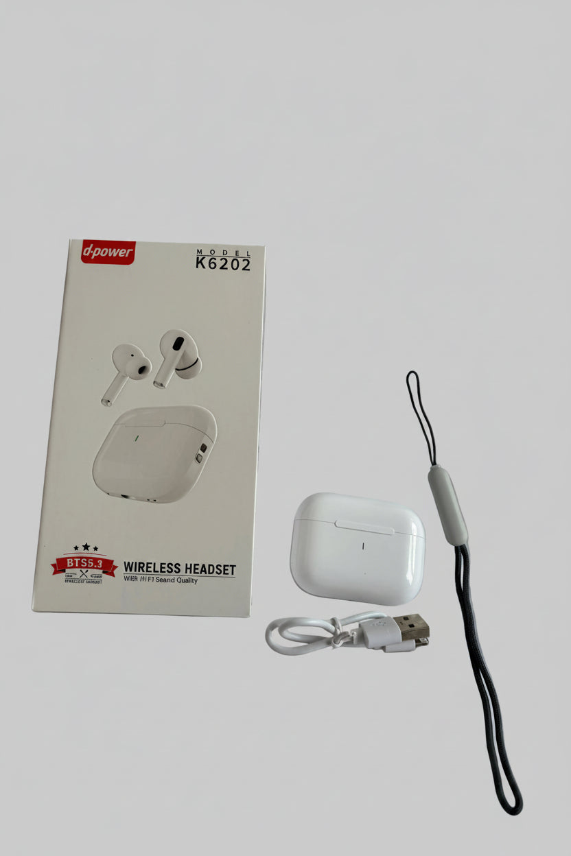 Écouteurs Sans Fil Bluetooth TWS – Réduction de Bruit, Style AirPods, Son HD et Boîtier de Recharge