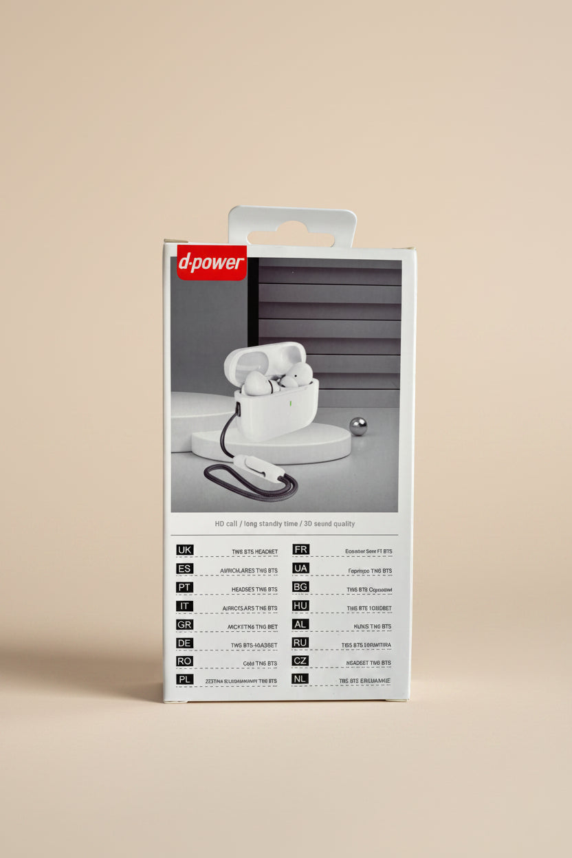 Écouteurs Sans Fil Bluetooth TWS – Réduction de Bruit, Style AirPods, Son HD et Boîtier de Recharge